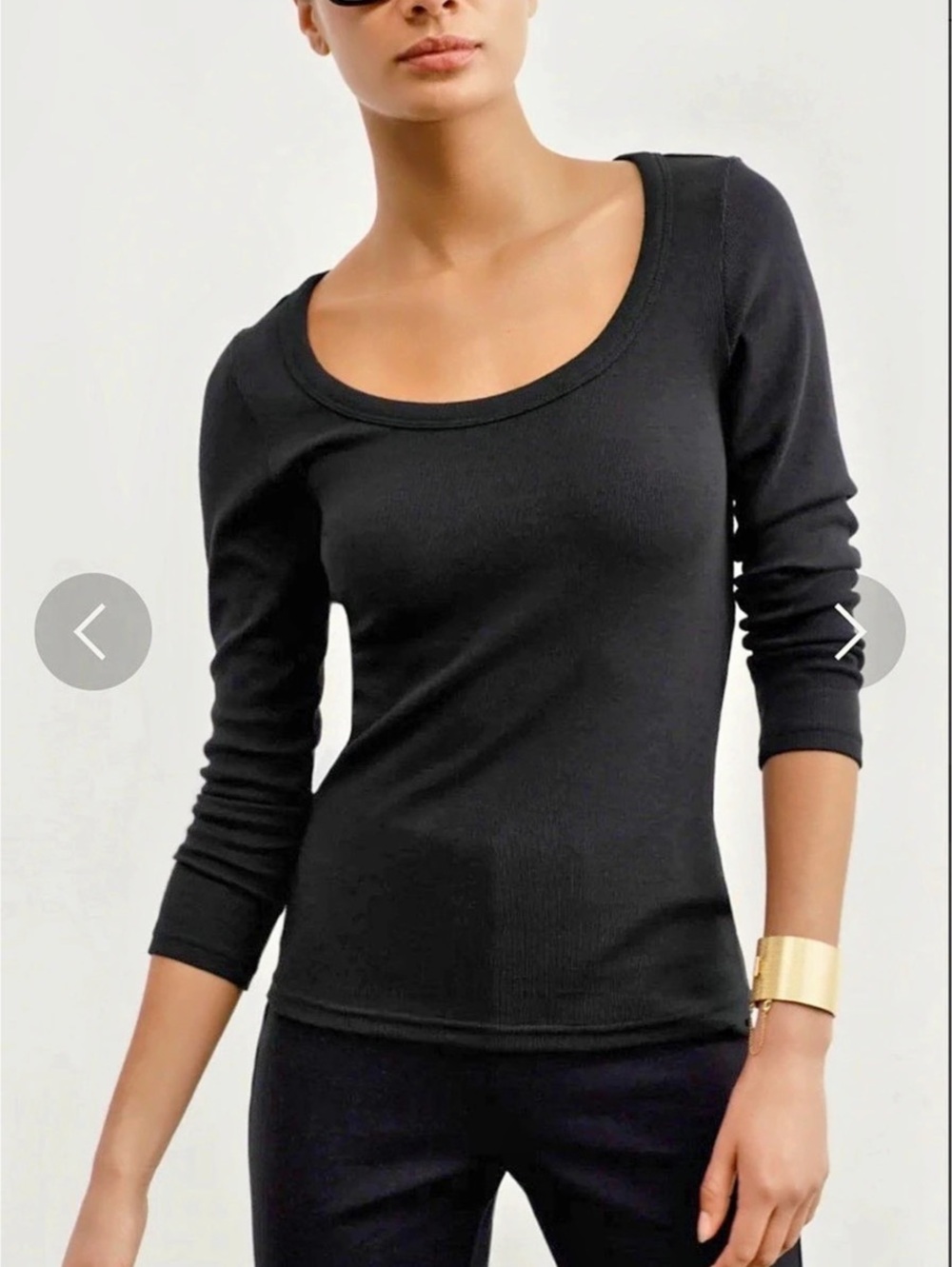 AYR The Open Ended Tee Long Sleeve Black